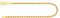 EDELIND Armband 375 Gold Damen Bracelet Kordelkette hohl 2.1mm Armkette Gelbgold Länge 19cm Goldarmband mit Schmuck Geschenk Box Made in Germany