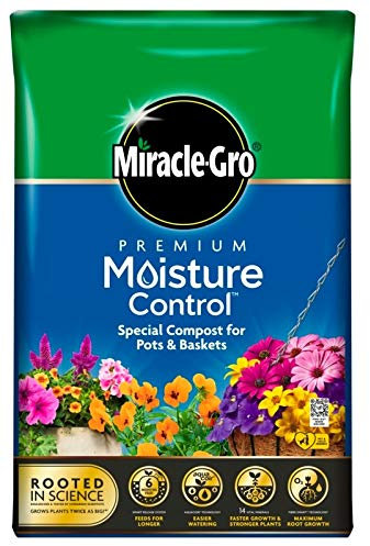 Miracle Gro Premium Moisture Control Potting Compost With Vital Minerals 10L