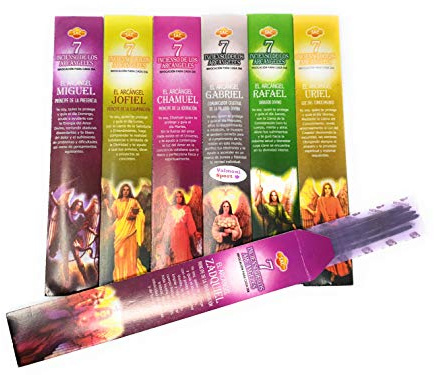 Valmoni Sport Räucherstäbchen, 7 x Regenbogenfarben, 7 Packungen mit 5 Stäbchen pro Archgel Aromas