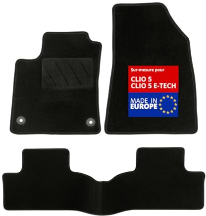 DBS Autofußmatte - nach Maß - 3-teilig - Anti Rutsch - schwarzer Nadelfilz 900g/m² - Velours Fertigung - Sortiment Star - 1766816