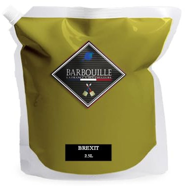 Peinture Vert Kaki Acrylique Brexit - Effet Mat-Poudré - Peinture Mur & Plafond - Lessivable - Séchage En 30 min - COV A+ - Fabriquée En France - 2,5 L - BARBOUILLE