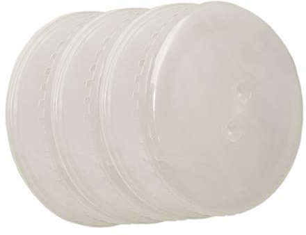 Iloda® 6x Mikrowellenabdeckhaube Kunststoff 26 cm, Abdeckhaube Mikrowelle, Mikrowellenhaube, Tellerglocke, Tellerhaube, Mikrowellen-Deckel