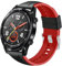 Coholl Correa Compatible con Huawei Watch GT2 46mm/Watch GT 46mm/Watch GT Active/Watch 2 Pro/Honor Watch Magic/Galaxy Watch 46mm/Gear S3/Gear 2,22mm Silicona Correa de Repuesto Pulsera,Rojo Negro