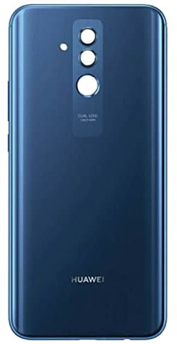 phonmatic - Tapa trasera para batería Huawei Mate 20 Lite con adhesivo y logotipo de la parte trasera original, color azul