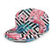 Oaieltj Unisex Baseball Cap Erwachsene Teens Adjustable Snapback Flat Brim Baseball Cap Cool Hip Hop Hat, Tropical Palm Tree Banana Leaves Pink Flamingo, One size