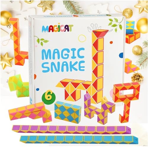Magicat Exklusives Magic Snake Set, 6 magische Schlangen I perfektes Mitgebsel Kindergeburtstag, Gastgeschenke, Mitbringsel, Party, Kinder, Give Aways, Spielzeug für Jungs, Mädchen, Pinata Füllung