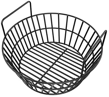 Holzkohle-Aschekorb für großen großen grünen Eiergrill, robuster Porzellan-Stahl-Feuerkorb, auch passend für Kamado Joe Classic, kompatibel mit Pit Boss, für Louisiana Grills, für Primo Kamado Grill,