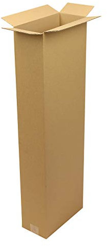 Verpackungsheld Wellpapp-Faltkarton 1-wellig, 300x150x1000mm,A0,Qual.1.20B, braun, Fefco 0201, 400 Stück