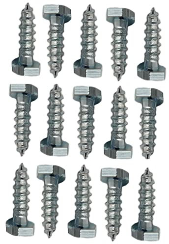 LLB M8 Coach Screws Hex Head Width 13mm Zinc Plated Steel Half Thread Self-Tapping Wood Screw Hexagon Lag Bolts Silver Long 1.18 x 0.31 (8mm x 30mm) Box of 15 pcs
