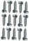 LLB M8 Coach Screws Hex Head Width 13mm Zinc Plated Steel Half Thread Self-Tapping Wood Screw Hexagon Lag Bolts Silver Long 1.18 x 0.31 (8mm x 30mm) Box of 15 pcs