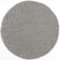 Muratap Teppich Wohnzimmer Modern - Loca Shaggy - Hochflor Teppich Weich und Warm Schmutzabweisend und Pflegeleicht Wohnzimmerteppich - Große: 120 cm - Rund - Farbe: Hellgrau