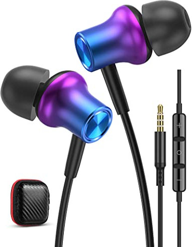 Kopfhörer für Samsung A25 A05s A14 A13 A15 A32 A22 A23,In Ear Kopfhörer mit Kabel 3.5mm Klinkenstecker,Magnetic Ohrhörer Headset mit Mikrofon für S10 S9 S8 A72 A51 Moto g54 g24 Redmi 13C 14C Note 13