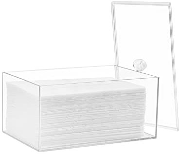 zoocatia Farmhouse Laundry Dryer Sheet Holder Clear Detergent Pods Container Dryer Balls Dispenser with Lid, Organization and Storage Box for Laundry Room, Bedroom, Desk