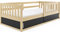 Interbeds Kinderbett Smart 80x160cm mit Lattenrost und Stauraum unter Bett Jugendbett mit Rausfallschutz sehr Stabiler Konstruktion komfortabel funktional Einzelbett (Kiefer)