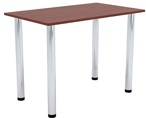 AKKE Esszimmertisch 100 cm x 60 cm Esstisch Kleiner Tisch Küchentisch Schreibtisch Dining Table Esszimmermöbel Chrombeine