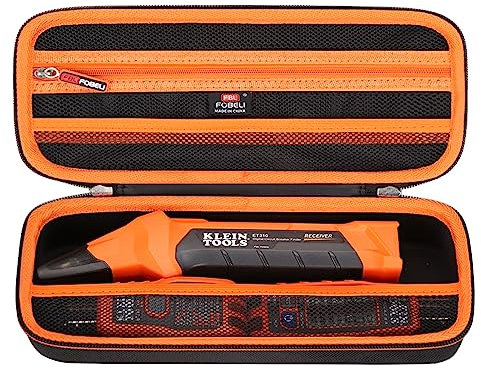 FBLFOBELI Hartschalenkoffer für Klein Tools ET310 AC Leitungsschutzschalter Finder & RT250 GFCI-Steckdosen-Tester, Schwarz, Medium, Normal