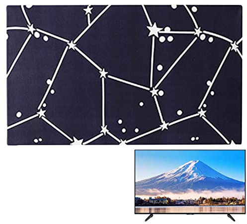 Cipliko TV-Staubschutz - Schützende Haushalts-Staubschutzhülle für Fernseher - Maschinenwaschbares, weiches und seidiges TV-Dekorationswerkzeug für 32-65-Zoll-LCD-Flachbildfernseher und Gebogene