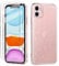 Coque Compatible avec iPhone 11, 2 Pièces Verre Trempé Protection Écran, Clair Housse à Glitter en Mince Silicone Souple Étui Antichoc Case Transparente Cover - Rose