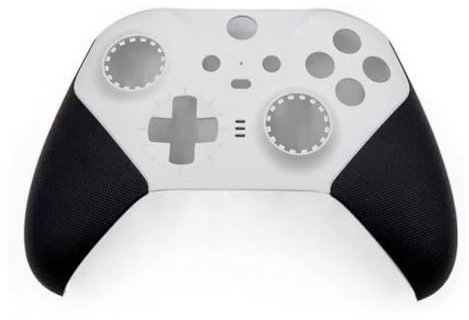 Hzxkqmil Coque Avant Boîtier de Remplacement Plaques de Couvercle pour Xbox Manette Elite Series 2/Manette Series 2 Core (Blanc)