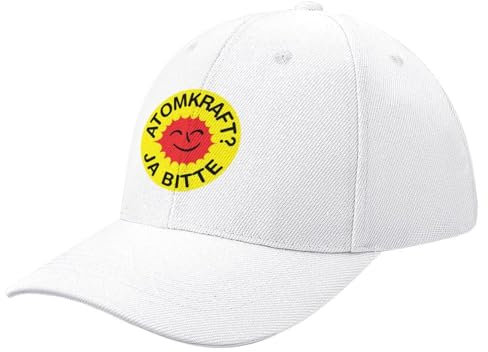 KOSOEII Basecap Atomkraft? Ja Bitte! Baseball Cap Partyhüte süße Derbymütze Militärische Taktische Kappe Damen Golfbekleidung Herren