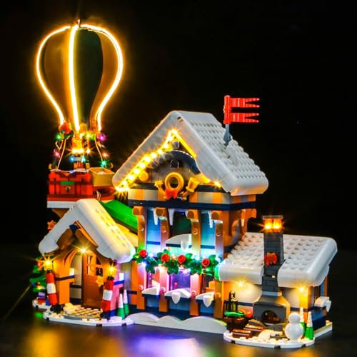 Led Licht Set Kompatibel mit Lego 10339 Santa's Post Office (Kein Modell), Dekorationsbeleuchtungsset Compatible with Santa's Post Office Kreative Spielzeug