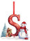 Personalised Letter Christmas Ornaments - Hanging Decorations for Tree