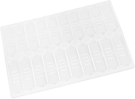 Mobestech 3pcs Slide Drying Plate Microscope Slides Holder for Laboratory Microscope Slides Staining Holder for Laboratory Microscope Slides Staining Tray White Plastic