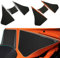 Paraserbatoio per KTM 1290 Super Duke R 2024 2020 2021 2022 2023 1290r, adesivo laterale per serbatoio del carburante, antiscivolo, antigraffio, resistente, design a nido d'ape (grigio)