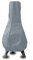 Abdeckung für Terrassenkamine, 210D Oxford Feuerstelle Gartenkamin staubdicht wasserdicht UV-Beständiges Regenschutz Verschluss schützt, für Heizpilz Schutzhülle 122X21X61CM (Gray)