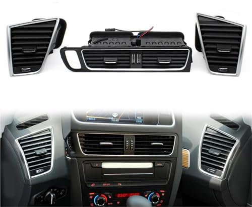 WOHOOD Cruscotto Anteriore Auto LHD Centrale Sinistro Destro Griglia di Uscita Aria Condizionata per A&UDI Q5 2009-2018 8R1820951 8R1820901 8R1820902