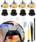 Zaxiva 4 Pezzi 3D Joysticks Effetto Hall per Sony PS5 Sostituzione,Joystick danneggiato deriva con Kit cacciaviti Riparazione,Effetto Hall Joystick Sostituzione,Thumbstick Accessori con Strumenti