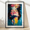 Stylisches Kunst-Poster, Fashion Frauen Motiv in DIN A2 (42 x 59cm) in Premium Qualität, XXL Bild für Wohnzimmer Haus Deko, Moderner Kunstdruck als Geburtstagsgeschenk, Hochzeitstag oder Valentinstag