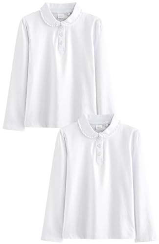 NEXT Mädchen Langärmelige Jersey-Oberteile, 2er-Pack 98-164