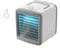 Enfriador de aire portátil 3 en 1 con humidificador y ventilador, aire acondicionado personal alimentado por USB, 2 velocidades ajustables y flujo de aire de 90°, ahorro de energía (3,5 W), diseño
