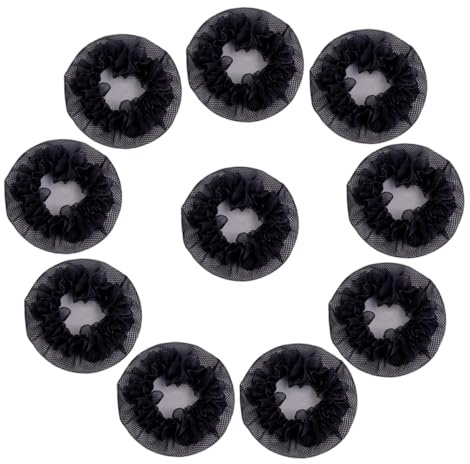 PACKOVE Elastisches Haarnetz 10 Stück Leichtes Haarnetz Für Dutt Haarknoten Haarschutz Für Damen Ballett Sport Arbeit Bühnenauftritte Mit Elastischer Kordel