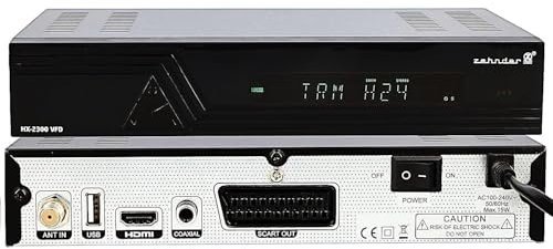 [ Test SEHR GUT, Note 1.3 *] Zehnder HX 2300 VFD Sat Receiver + Senioren Fernbedienung, mit Aufnahmefunktion, Full HD fähig, Digital Sat-Receiver für Satellitenschüssel Satelliten, HD-Receiver