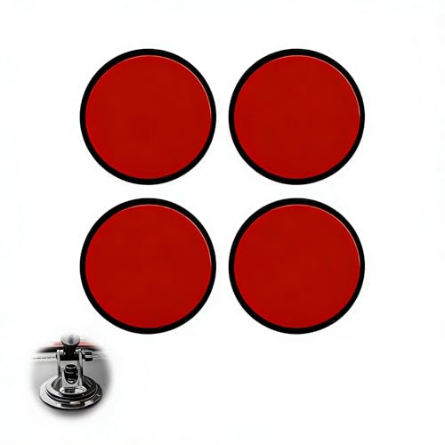Lot de 4 disques adhésifs pour Tableau de Bord, 80 mm Plaque de Montage pour Ventouse, Support résistant à la Chaleur pour GPS Tomtom Garmin, dashcam, Support téléphone et Accessoires Auto