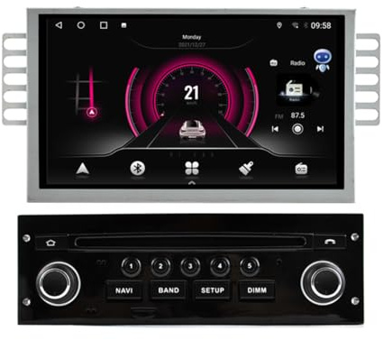 Autoradio da 7 pollici per Citroen C3 DS3 C5 2009-2017 Citroen C3 Picasso 2005-2017 Android 15 Carplay Navigation Radio Car Multimedia Video Player Touch Screen Bluetooth GPS WiFi (4 Core 2+32GB)