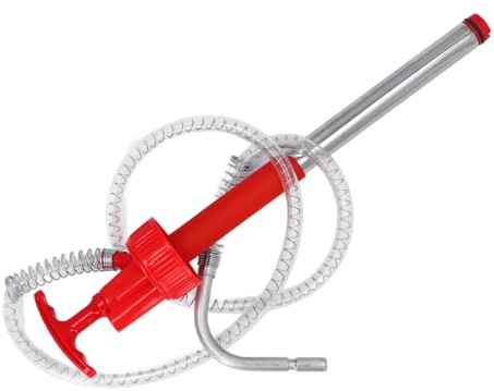 Dioche 25 Litre Pump Portable, proof Manual Oil Drum Pump, Suitable for 20L Oil Drums, Ideal for Transferring Engine and Gear, Includes a 50-inch Hose and a Non-drip nozzle.