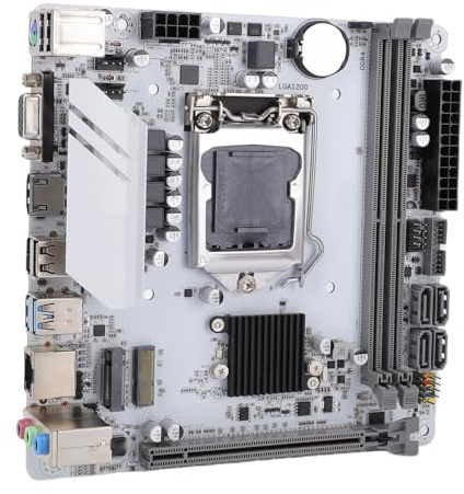 VBESTLIFE Computer-Motherboard, ITX Dual Channel DDR4 64 GB 3000 MHz Motherboard mit PCIe 3.0 X16 M.2-Steckplatz, für CPU der 10. und 11. Generation