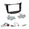 Einbauset : Autoradio Doppel-DIN 2-DIN 2 DIN Radioblende Radio Blende Halterung Klavierlack schwarz + ISO Radioanschlusskabel Radio Adapter + GT13 Antennenadapter für Hyundai i30 (GD) ab 03/2012