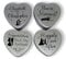 Wedding Gift Set of 4 personalised mini heart shaped tins with mints in a box perfect keepsake for happy newlywed couple. (Classic - “Happily Ever After”)