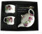 Pink Rose Teapot, Milk jug and Sugar Bowl in Gift Set - Porcelain teapot, with Matching Milk & Sugar in Gift Boxed Package