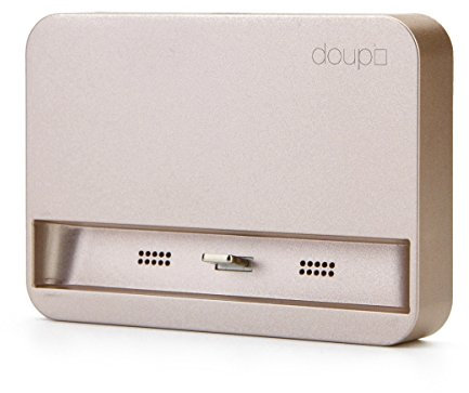doupi Station d'accueil compatible avec iPhone X, Xs, Xs Max, Xr, 8/8 Plus, 7/7 Plus, 6/6S Plus, 5 5C 5S SE, iPod Support de chargement et de transfert de données [Câble de charge inclus] Doré