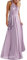 IMEKIS Donna Eleganti Abito da Sera Lungo Senza Schienale Scollo a V Multiway Vestito da Sposa Senza Maniche Damigella d'Onore Cerimonia Cocktail Formale Prom Abiti Viola Chiaro M