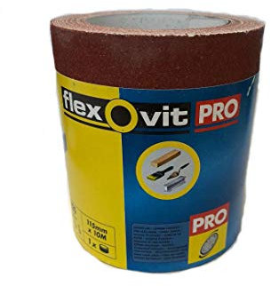 Flexovit Pro By Norton High Performance Sandpaper Roll 115mm x 10m 60 Grit