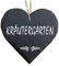 Homeyourself Herz Schieferherz Schiefer Schieferschild 10 x 10 cm Kräutergarten schwarz Dekoschild Wandschild Schild Stein Garten