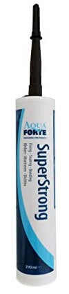 Elastischer Kleber für Teich und Aquarium I AquaForte Superstrong MS Polymer, 290ml, anthrazit I Einfach alles abdichten I Für u.a. EPDM und PVC geeignet I Klebt auch Unterwasser