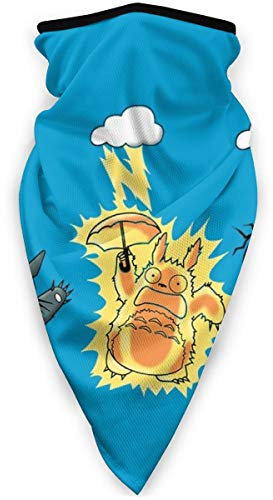 BNUJSAGIF Monster Of The Pocket Totoro Mix Totochu Variety Kopfbedeckung Halstuch Halstuch Gesicht Bandana Schal
