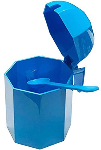 Bg Spazio - Azucarero plástico con cucharita de Color Surtido